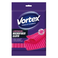 Ściereczka z mikrofibry VORTEX Light&Glide, r&oacute;żowa, Akcesoria do sprzątania, Artykuły higieniczne i dozowniki