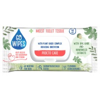 Papier toaletowy nawilżany GOWIPES Procto Care, z klapką, 44 szt., Papiery toaletowe i dozowniki, Artykuły higieniczne i dozowniki