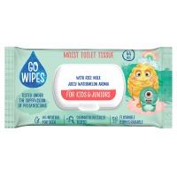 Papier toaletowy nawilżany GOWIPES, dla dzieci i młodzieży, z klapką, 44 szt., Papiery toaletowe i dozowniki, Artykuły higieniczne i dozowniki
