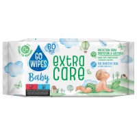 Chusteczki nawilżane dla dzieci GOWIPES Extra Care, z alantoiną, 60 szt., Środki czyszczące, Artykuły higieniczne i dozowniki