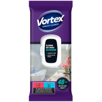 Chusteczki nawilżane VORTEX, do łazienki, z klapką, 48 szt., Środki czyszczące, Artykuły higieniczne i dozowniki