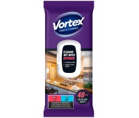 Wet wipes VORTEX, for kitchen, with flap, 48 pcs.