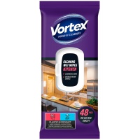 Chusteczki nawilżane VORTEX, do kuchni, z klapką, 48 szt., Środki czyszczące, Artykuły higieniczne i dozowniki