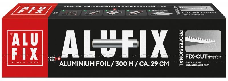 Folia aluminiowa ALUFIX, 39cmx300m, Inne, Artykuły higieniczne i dozowniki