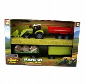TRAKTOR + PRZYCZEPY ŚW/DŹ 6695, Pojazdy, Zabawki