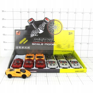 SAMOCH&Oacute;D METALOWY ŚW/DŹ 3024, Pojazdy, Zabawki