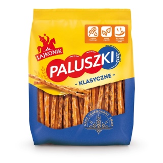 Paluszki słone LAJKONIK, 300g, kr&oacute;tki termin ważności, Przekąski, Artykuły spożywcze