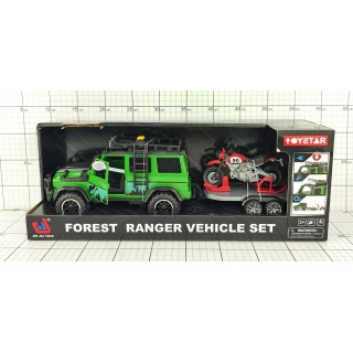 TERENOWKA+MOTOCYKL ŚW/DŹ 1950, Pojazdy, Zabawki