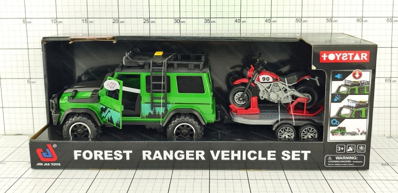 TERENOWKA+MOTOCYKL ŚW/DŹ 1950, Pojazdy, Zabawki