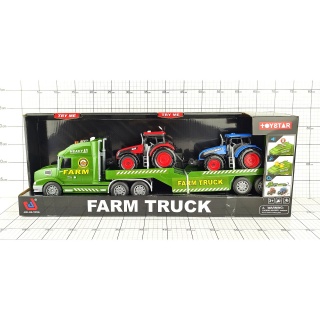 CIĘŻAR&Oacute;WKA-LAWETA+ DWA TRAKTORY 2032, Pojazdy, Zabawki