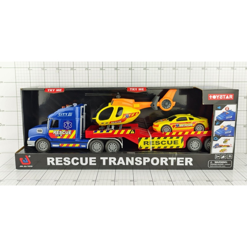 CIĘŻAR&Oacute;WKA-LAWETA+ HELIKOPTER+SAM. 2056, Pojazdy, Zabawki