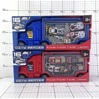 SAMOCH&Oacute;D CIĘŻAR&Oacute;WKA Z AUTKAMI 3342, Pojazdy, Zabawki