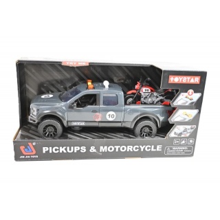 PICK-UP+ MOTOR ŚW/DŹ 4143, Pojazdy, Zabawki