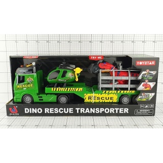 CIĘŻAR&Oacute;WKA- LAWETA+HELIKOPTER I DINOZAUR 5210, Pojazdy, Zabawki