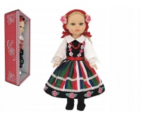 LALKA W STROJU LUDOWYM ŁOWICZANKA 9636, Lalki, Zabawki