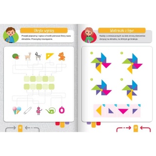 Księga łamigł&oacute;wek od 6 lat. Labirynty, krzyż&oacute;wki, Edukacyjne, Książeczki