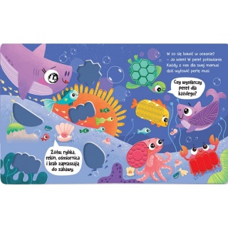 Spotkanie w oceanie. Książeczka sensoryczna, Edukacyjne, Książeczki