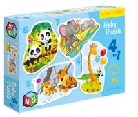 BABY PUZZLE DZIKIE ZWIERZĘTA