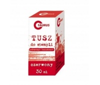 TUSZ TAURUS 30ML. CZERWONY, Pieczątki, tusze, poduszki, Galanteria biurowa