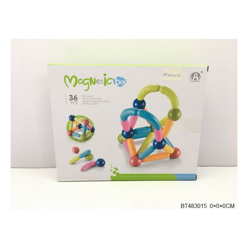 KLOCKI MAGNETYCZNE 36EL. 2554, Klocki, Zabawki