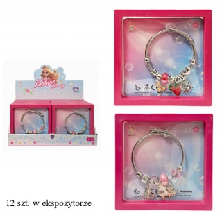ZESTAW PIĘKNOŚCI BIŻUTERIA,BRANSOLETKA 1005, Dla dziewczynki, Zabawki