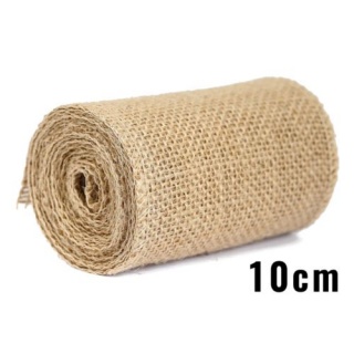 JUTA OBSZYWANA NATURALNA 10CM/3Y, Juta, Art. dekoracyjne i prezentowe