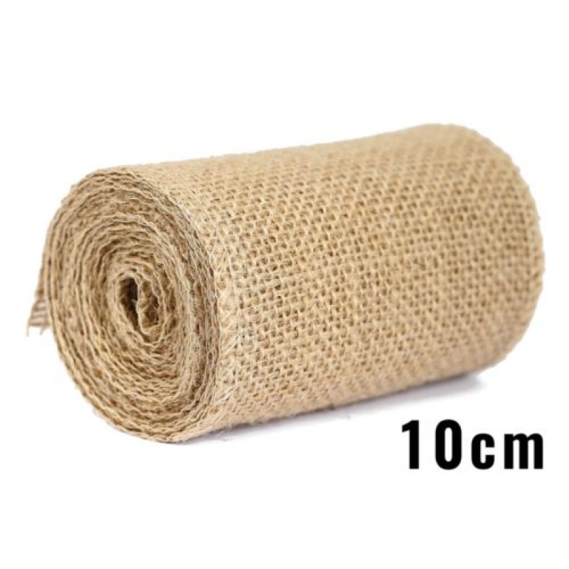 JUTA OBSZYWANA NATURALNA 10CM/3Y, Juta, Art. dekoracyjne i prezentowe