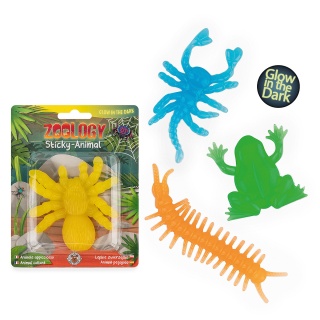Lepkie zwierzę świecące w ciemności TRENDHAUS ZOO, mix kolor&oacute;w, Gry i zabawki, Gadżety