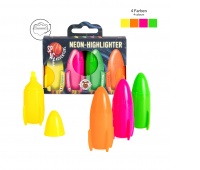 Zakreślacze neonowe TRENDHAUS Space Adventure, 4 szt., mix kolor&oacute;w, Szkolne, Gadżety