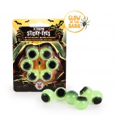 Lepkie oczy świecące w ciemności TRENDHAUS Zombie Zone, 6 szt.., mix kolor&oacute;w, Gry i zabawki, Gadżety