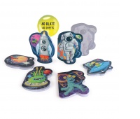 Mini bloczek TRENDHAUS Space Adventure, 40 arkuszy, mix kolor&oacute;w, Szkolne, Gadżety