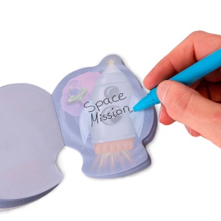 Mini bloczek TRENDHAUS Space Adventure, 40 arkuszy, mix kolor&oacute;w, Szkolne, Gadżety