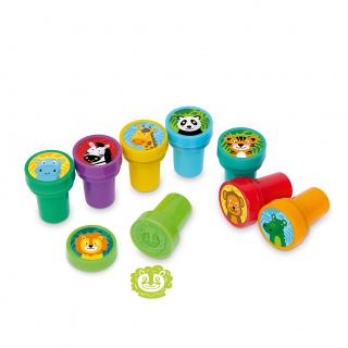 Stempel Zwierzątka safari TRENDHAUS T, mix kolor&oacute;w, Gry i zabawki, Gadżety