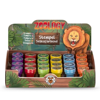 Stempel samotuszujący TRENDHAUS ZOO, mix kolor&oacute;w, Gry i zabawki, Gadżety