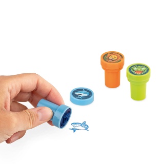 Stempel samotuszujący TRENDHAUS ZOO, mix kolor&oacute;w, Gry i zabawki, Gadżety