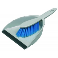 Szufelka ze zmiotką VILEDA PROFESSIONAL, szaro-niebieska, Akcesoria do sprzątania, Artykuły higieniczne i dozowniki