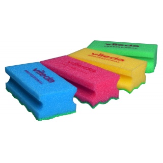 Gąbka VILEDA PROFESSIONAL PurActive, czerwona, Akcesoria do sprzątania, Artykuły higieniczne i dozowniki