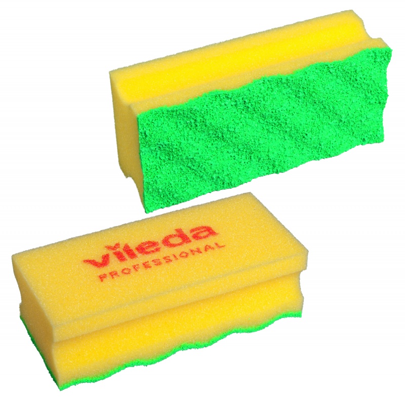 Gąbka VILEDA PROFESSIONAL PurActive, ż&oacute;łta, Akcesoria do sprzątania, Artykuły higieniczne i dozowniki