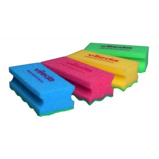 Gąbka VILEDA PROFESSIONAL PurActive, niebieska, Akcesoria do sprzątania, Artykuły higieniczne i dozowniki