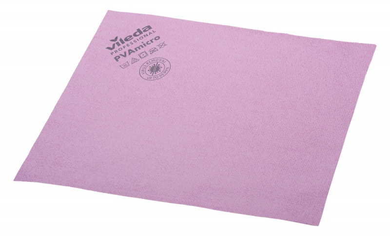 Cleaning cloth VILEDA PROFESSIONAL PVAmicro, 35 x 38 cm, red
