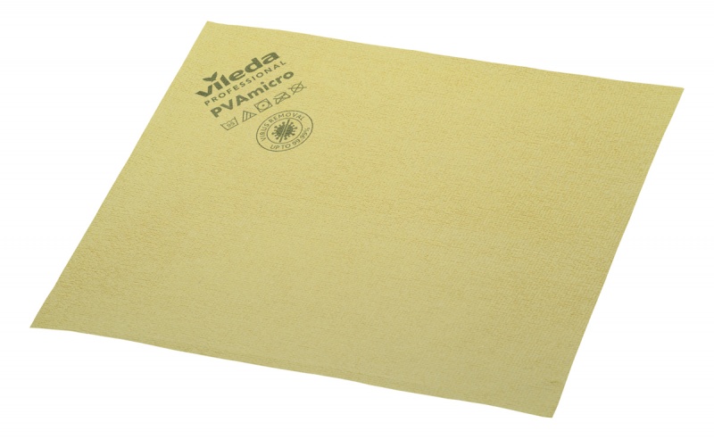 Cleaning cloth VILEDA PROFESSIONAL PVAmicro, 35 x 38 cm, yellow