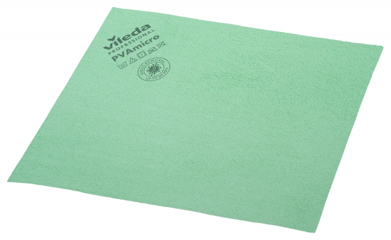 Cleaning cloth VILEDA PROFESSIONAL PVAmicro, 35 x 38 cm, green