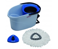 Zestaw VILEDA PROFESSIONAL UltraSpin Mini, wiadro z wyciskarką i podstawą mopa, niebieski, Akcesoria do sprzątania, Artykuły higieniczne i dozowniki