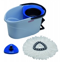 Zestaw VILEDA PROFESSIONAL UltraSpin Mini, wiadro z wyciskarką i podstawą mopa, niebieski, Akcesoria do sprzątania, Artykuły higieniczne i dozowniki