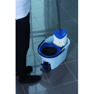 Zestaw VILEDA PROFESSIONAL UltraSpin Mini, wiadro z wyciskarką i podstawą mopa, niebieski, Akcesoria do sprzątania, Artykuły higieniczne i dozowniki