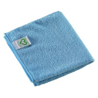 Cleaning cloth VILEDA PROFESSIONAL r-MicroTuff Swift, 35 x 38 cm, blue