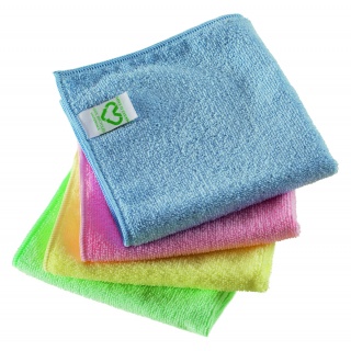 Ściereczka VILEDA PROFESSIONAL r-MicroTuff Swift, 35 x 38 cm, zielona, Akcesoria do sprzątania, Artykuły higieniczne i dozowniki