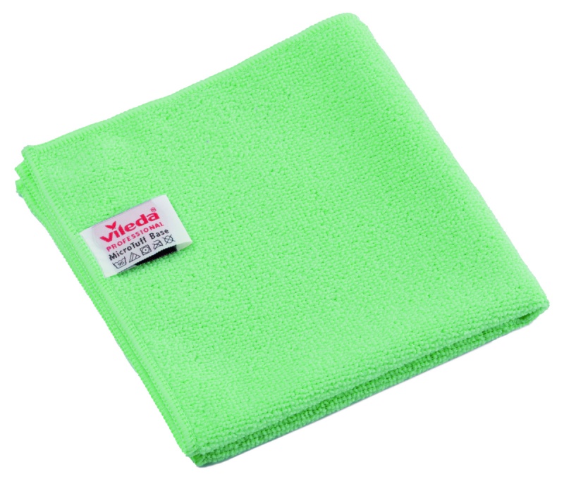 Cleaning cloth VILEDA PROFESSIONAL MicroTuff Base, 36 x 36 cm, green