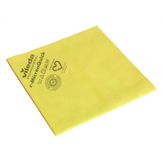 Ściereczka VILEDA PROFESSIONAL r-MicronQuick, 38 x 40 cm, ż&oacute;łta, Akcesoria do sprzątania, Artykuły higieniczne i dozowniki