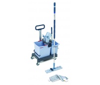 Zestaw VILEDA Professional UltraSpeed Pro Ready to Go, w&oacute;zek dwuwiaderkowy, kij teleskopowy, wkład r-MicroLite Max mop, Akcesoria do sprzątania, Artykuły higieniczne i dozowniki